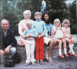 Peter Smit samen met zijn familie