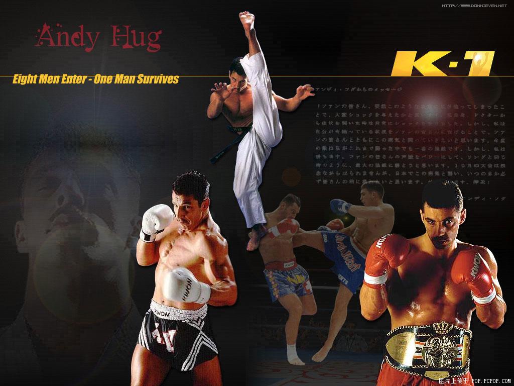 New Andy Hug Kyokushin Karate K-1 Fighter Champion Blue Eyed Samurai T-shirt 